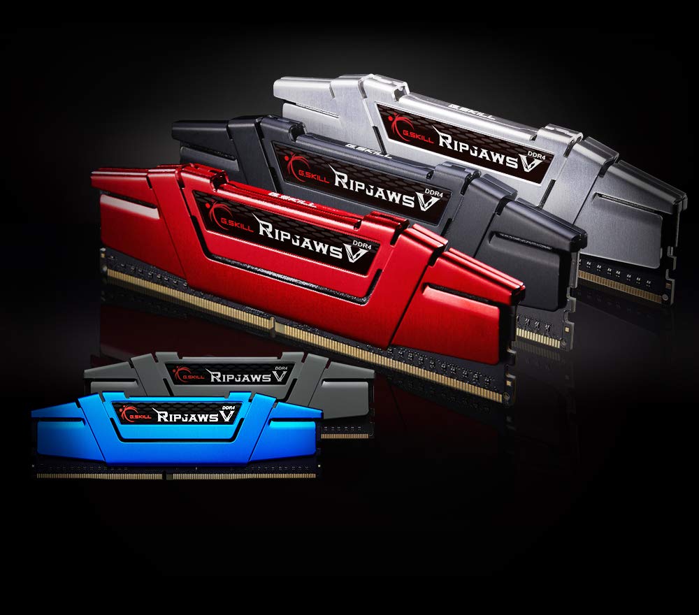 G.SKILL RipJaws V, DDR4-3000, CL15-16 GB Dual-Kit, rot, F4